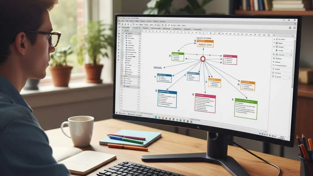 Cara Membuat Diagram Pohon di Microsoft Word (c) Ilustrasi AI
