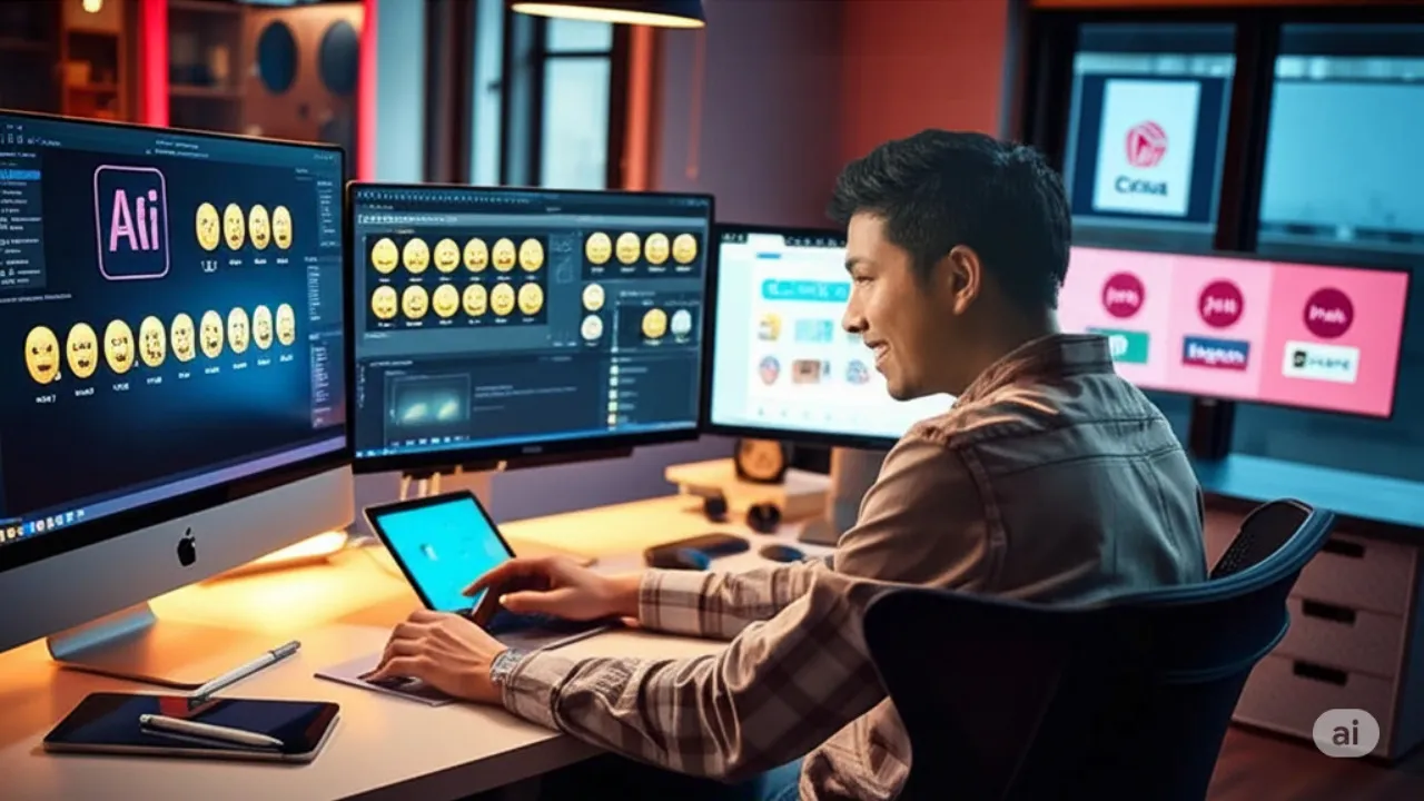 Aplikasi untuk Membuat Emoticon Twitter (c) Ilustrasi AI