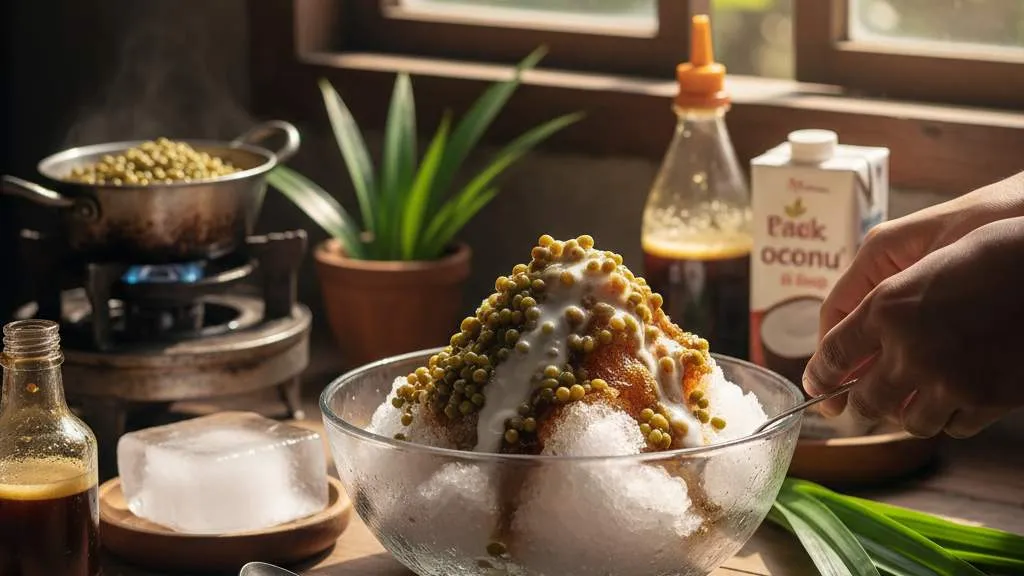 Tips dan Trik Membuat Es Kacang Hijau yang Sempurna (c) Ilustrasi AI