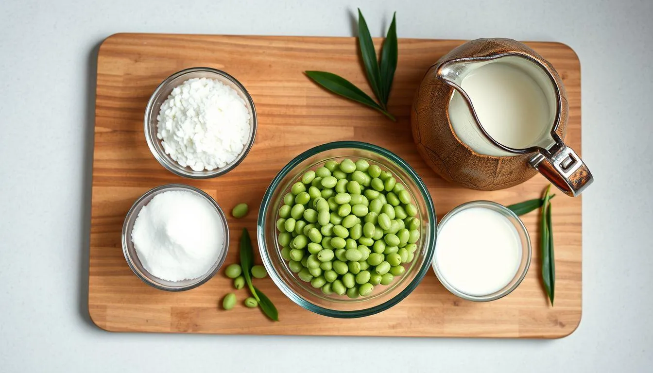 Bahan-Bahan Dasar untuk Membuat Es Kacang Hijau (c) Ilustrasi AI