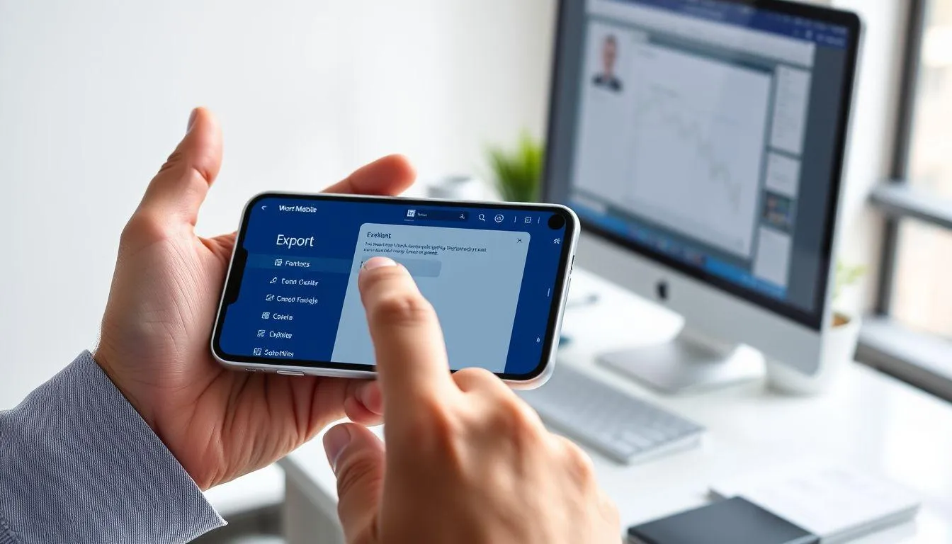 Cara Membuat PDF dengan Microsoft Word Mobile (c) Ilustrasi AI