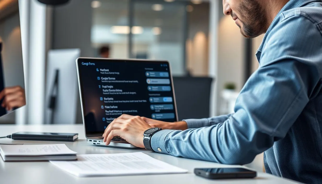 Jenis-jenis Pertanyaan dalam Google Form (c) Ilustrasi AI