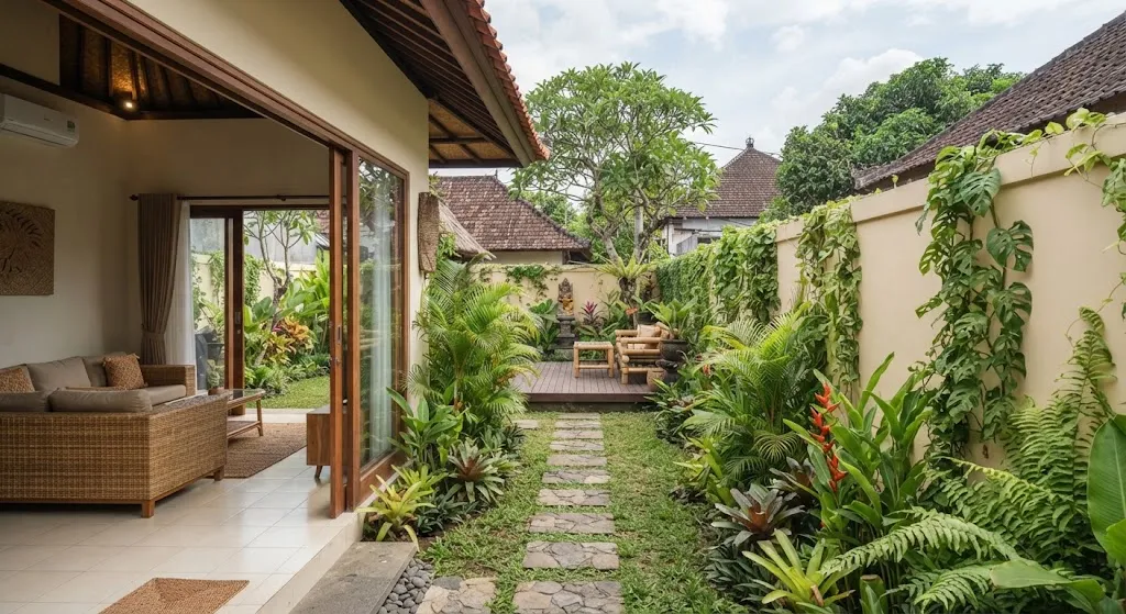 Cara Membuat Halaman Kecil Terlihat Lebih Panjang. (AI Generated)