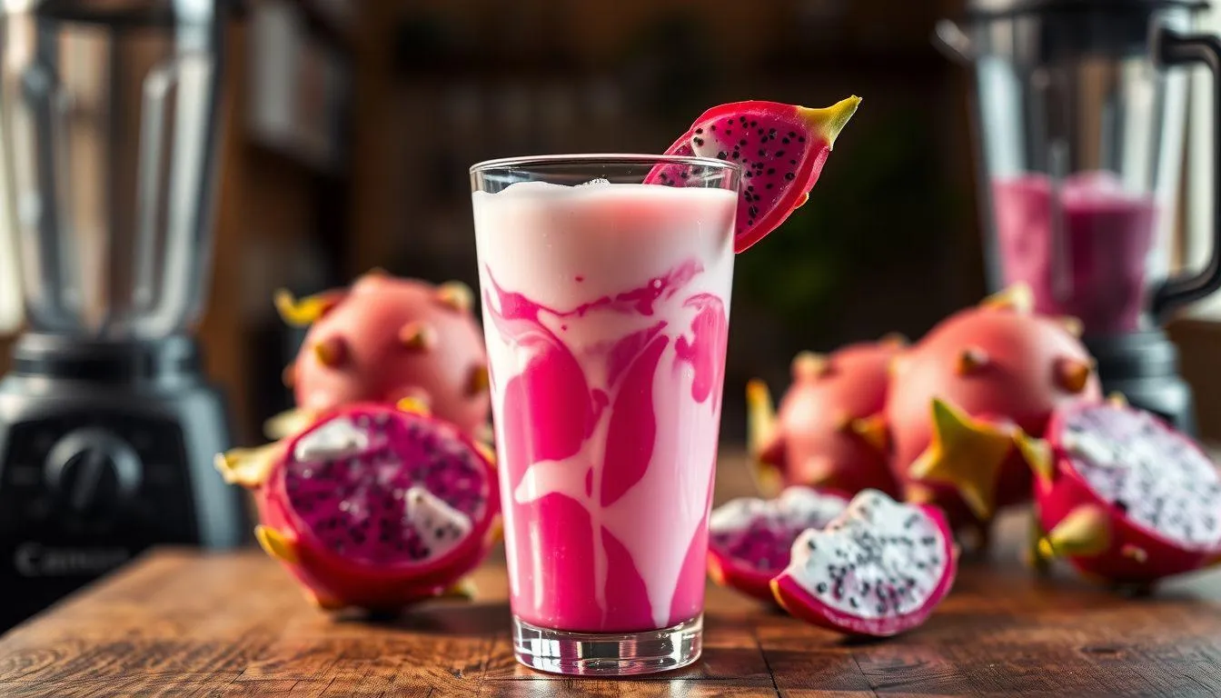 Mengenal Jus Buah Naga dengan Susu Kental Manis (c) Ilustrasi AI