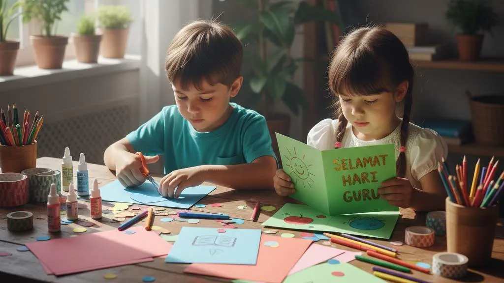 Langkah-langkah Membuat Kartu Ucapan Manual (c) Ilustrasi AI