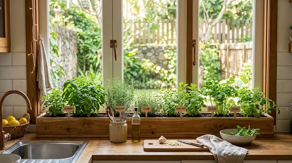 Membuat Kebun Bumbu Memanjang (AI Generated)
