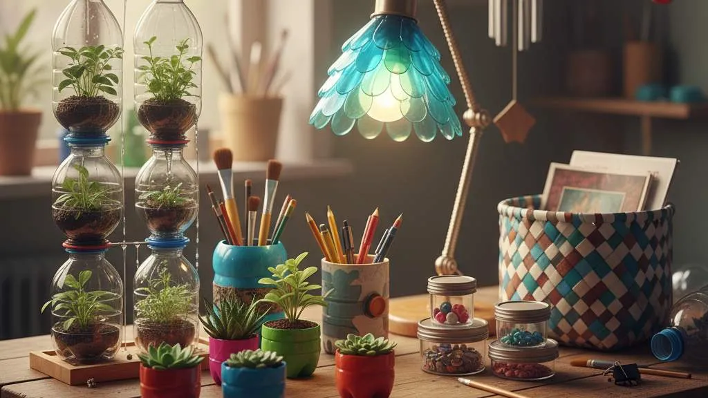 Pengertian dan Manfaat Kerajinan dari Botol Bekas (c) Ilustrasi AI