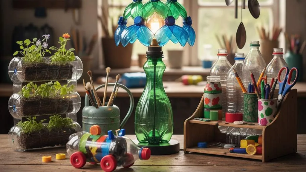 7 Ide Kerajinan Mudah dari Botol Bekas (c) Ilustrasi AI