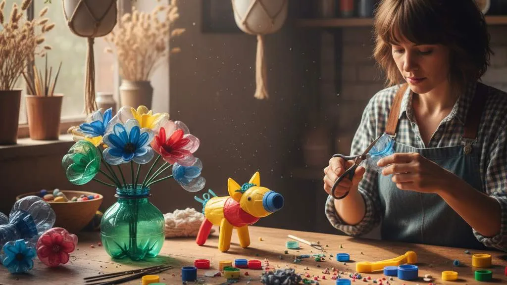 Tips Sukses Membuat Kerajinan Botol Bekas (c) Ilustrasi AI