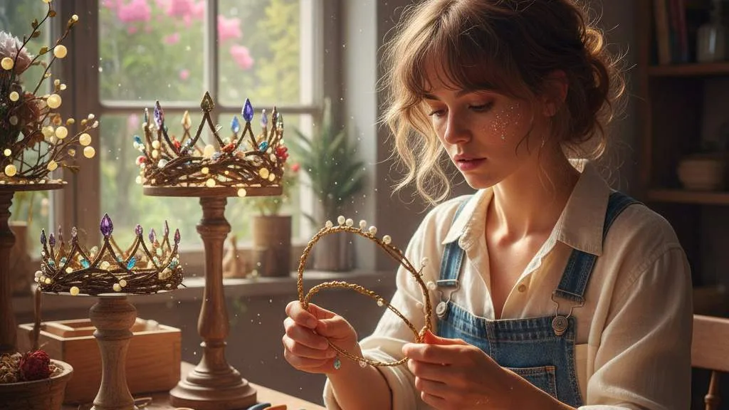 Tips dan Trik Membuat Mahkota yang Menarik (c) Ilustrasi AI