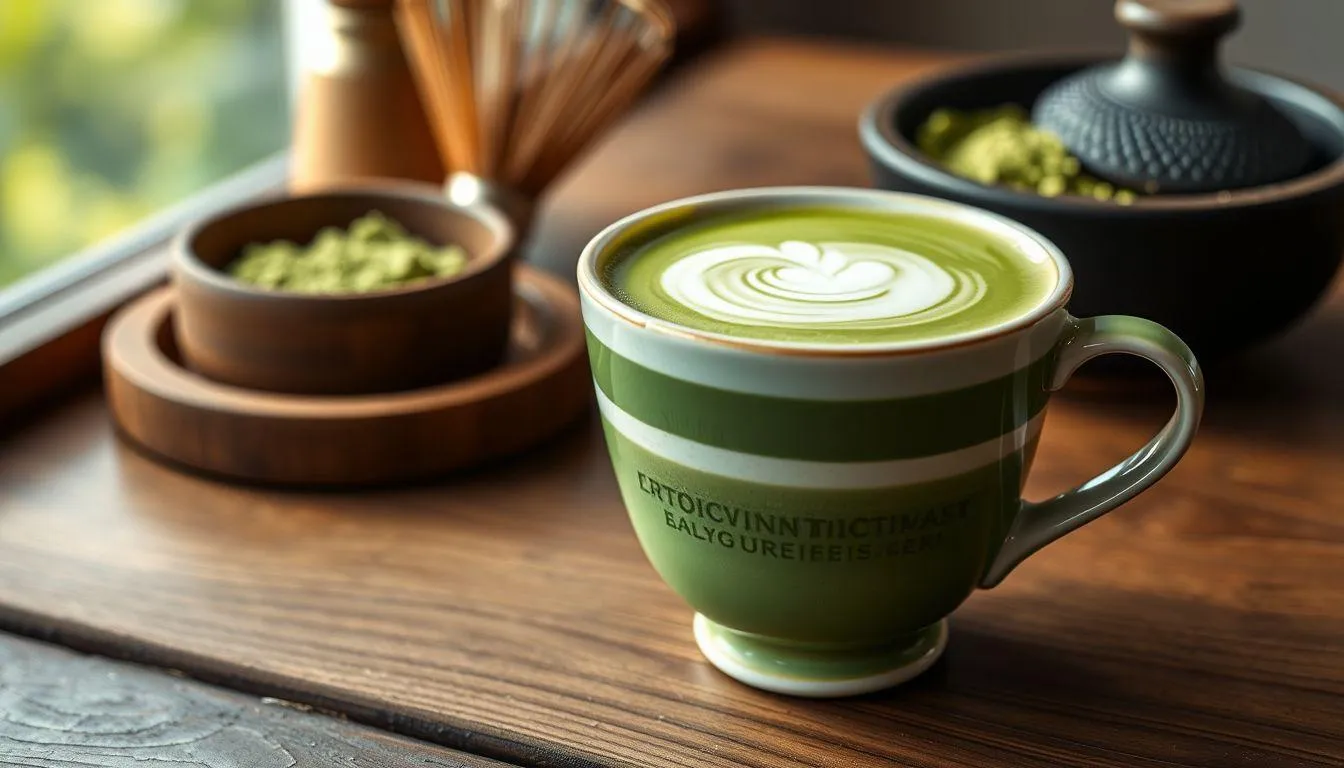 Pengertian dan Sejarah Matcha Latte (c) Ilustrasi AI