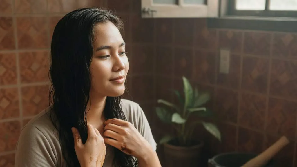 Cara Penggunaan dan Aplikasi Minyak Kemiri Bakar (c) Ilustrasi AI