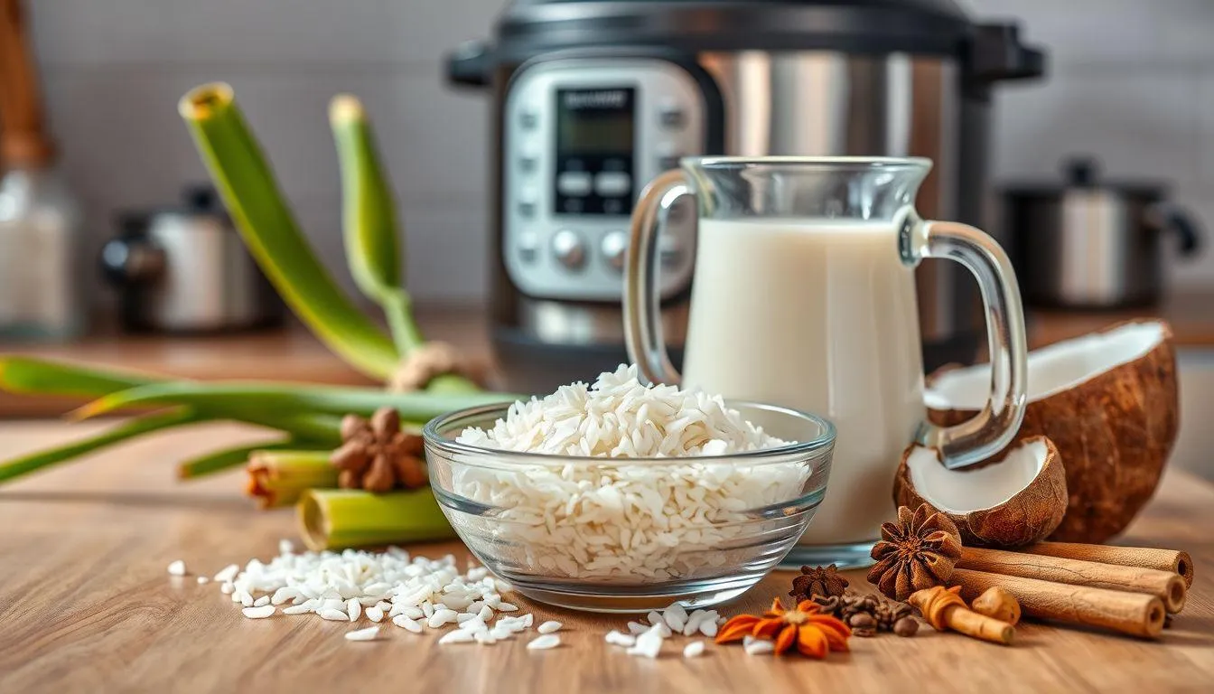 Bahan-Bahan Dasar untuk Nasi Uduk Rice Cooker (c) Ilustrasi AI