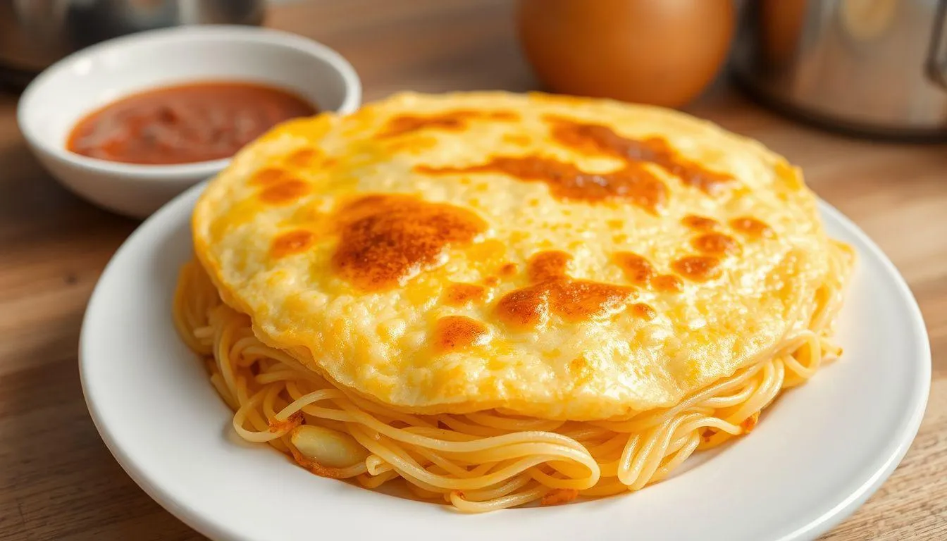 Pengertian dan Karakteristik Omelet Telur Mie (c) Ilustrasi AI