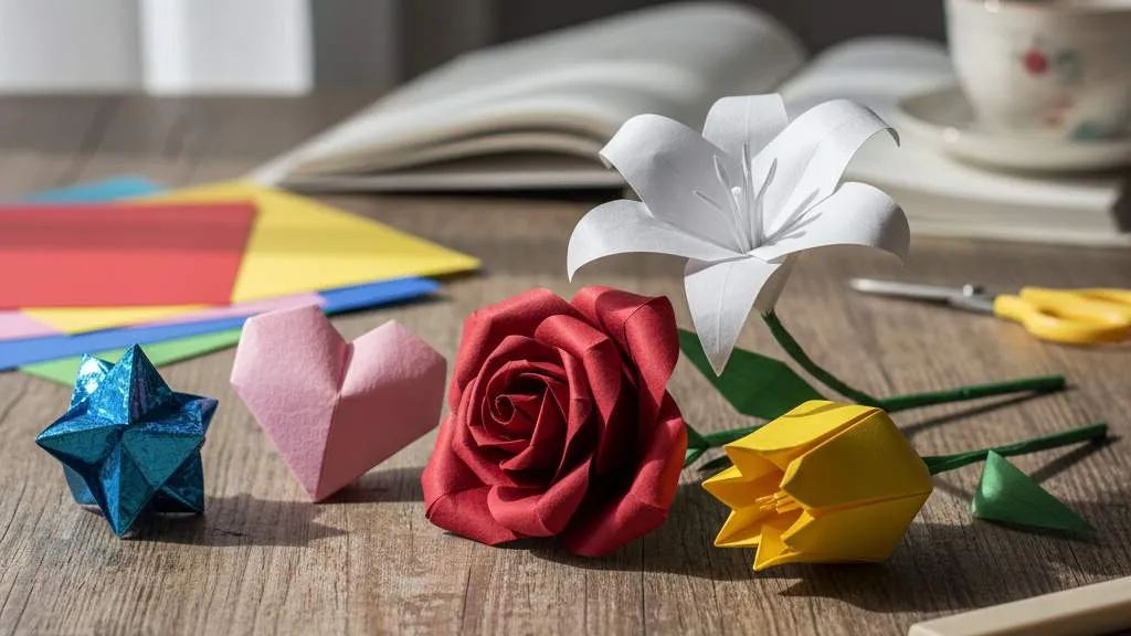 Teknik Dasar Melipat Origami (c) Ilustrasi AI