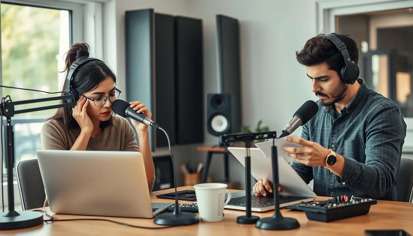 Tantangan dalam Membuat Podcast (credit:Image by AI)