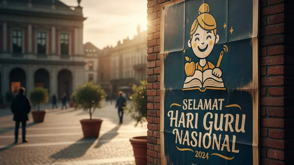 Elemen Penting dalam Desain Poster Hari Guru (c) Ilustrasi AI