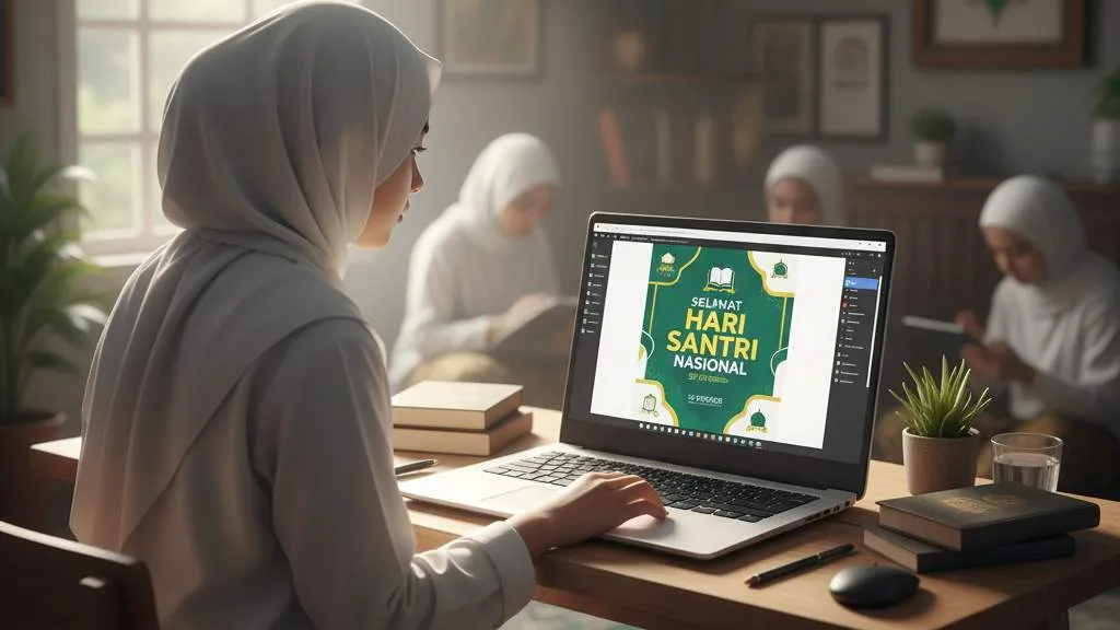 Tips Desain dan Komposisi Visual (c) Ilustrasi AI