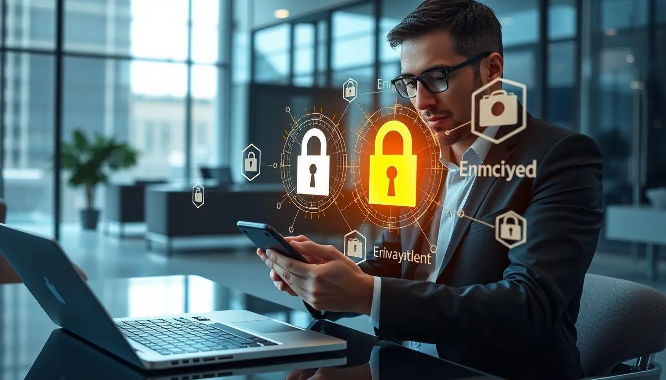 Keamanan dan Privacy dalam Presentasi Mobile (credit:Image by AI)