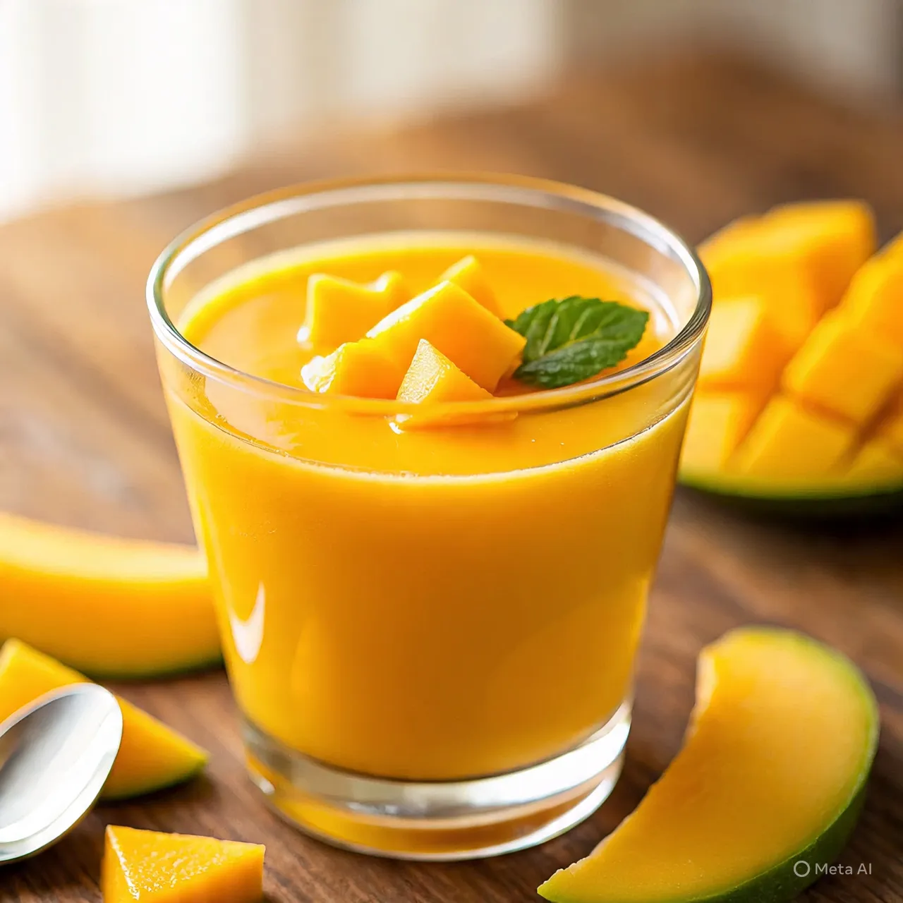 Langkah-Langkah Cara Membuat Puding Mangga (c) Ilustrasi AI