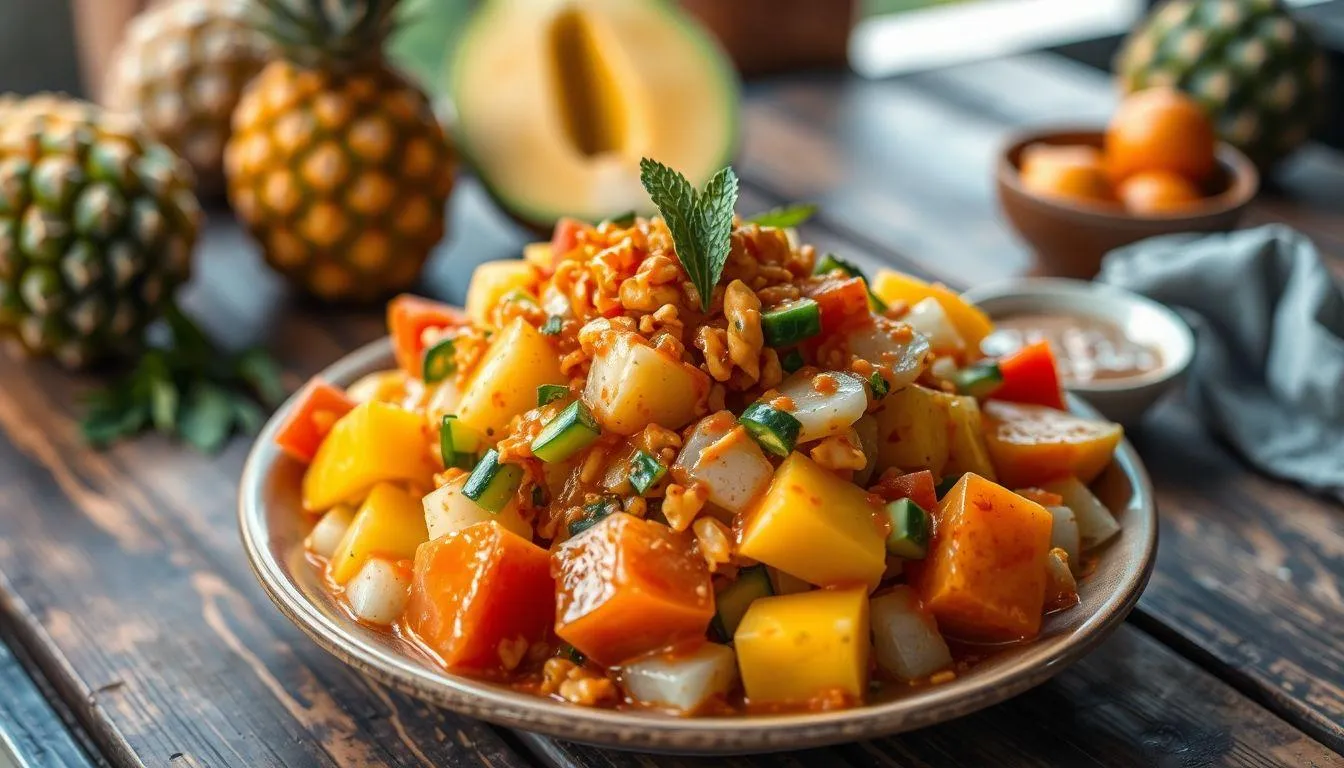 Pengertian dan Jenis-Jenis Rujak Buah (c) Ilustrasi AI