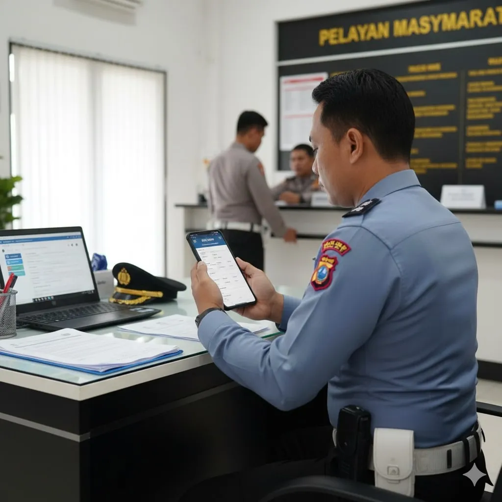 Cara Perpanjang SKCK Online (c) Ilustrasi AI