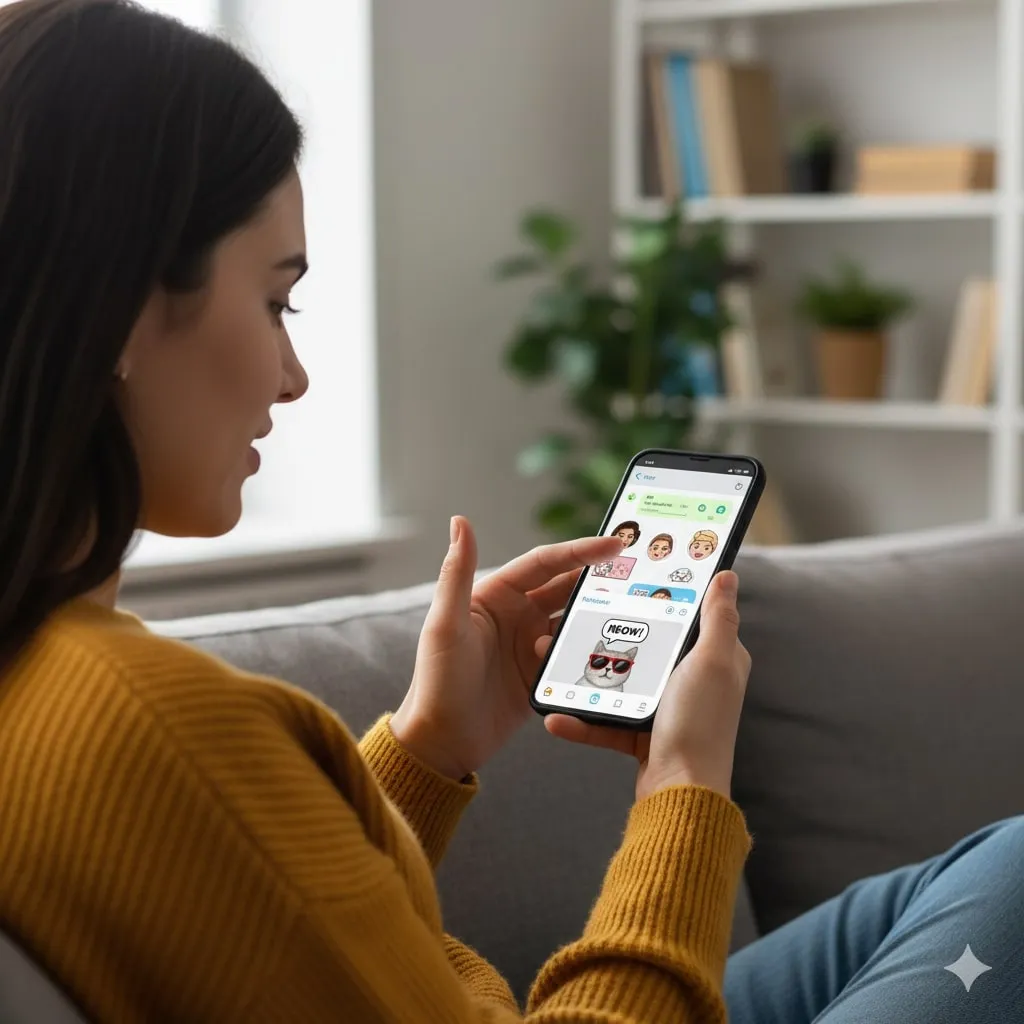 Cara Membuat Stiker WhatsApp Langsung dari Aplikasi (c) Ilustrasi AI