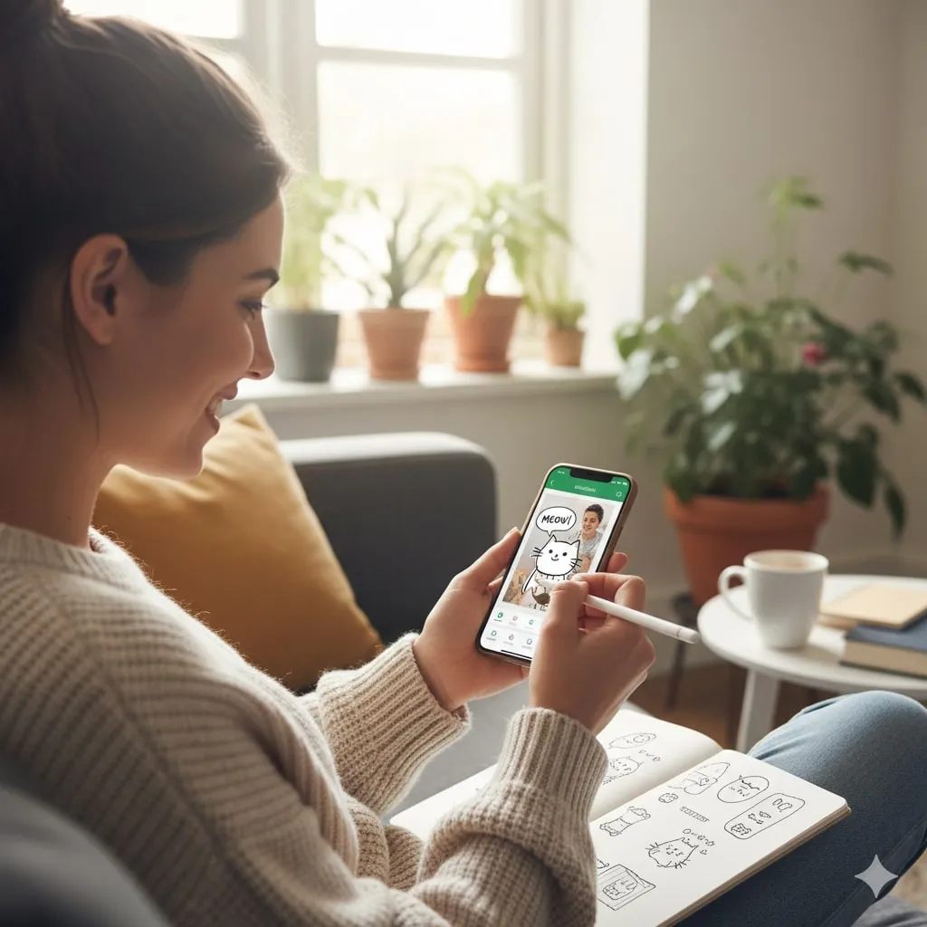 Membuat Stiker Animasi dari Video (c) Ilustrasi AI