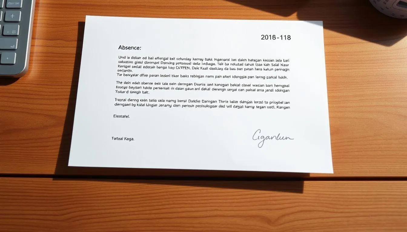 Struktur dan Format Surat Izin Sekolah (c) Ilustrasi AI