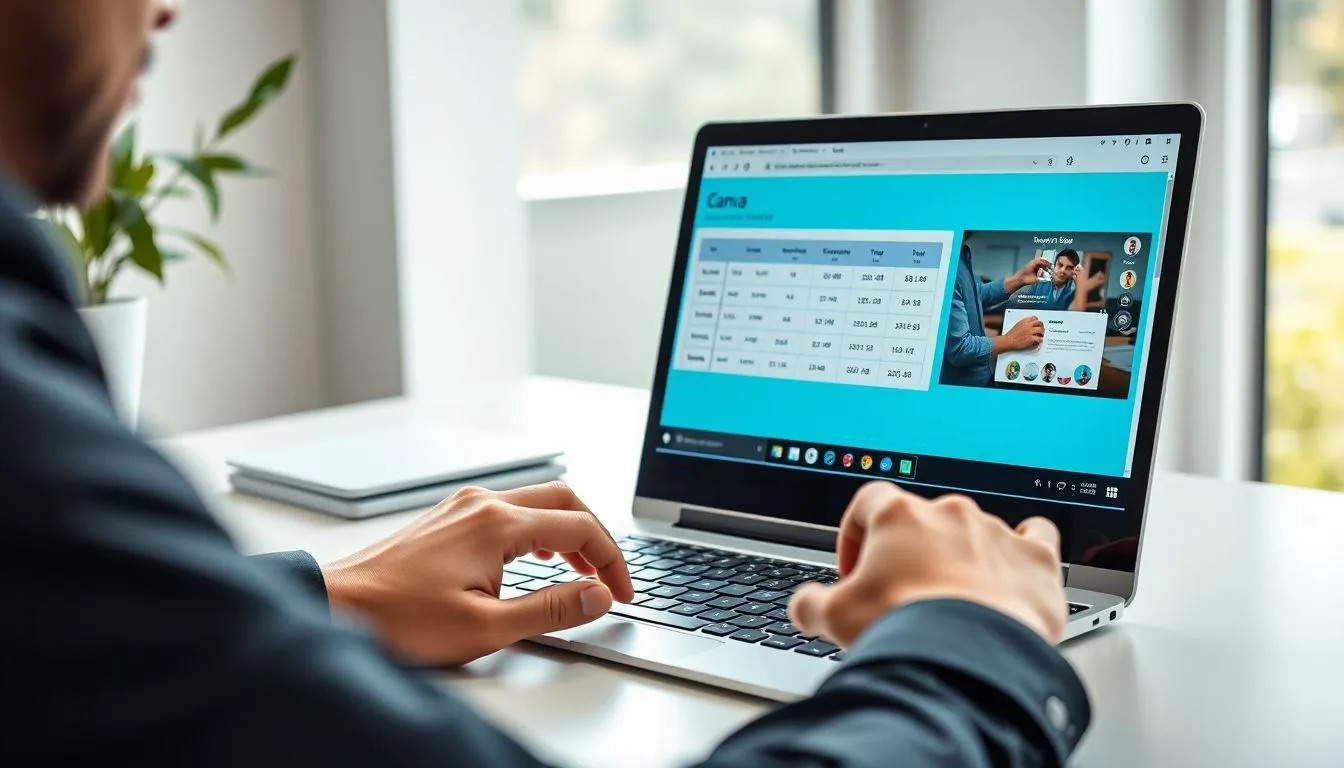 Langkah-Langkah Membuat Tabel di Canva (c) Ilustrasi AI