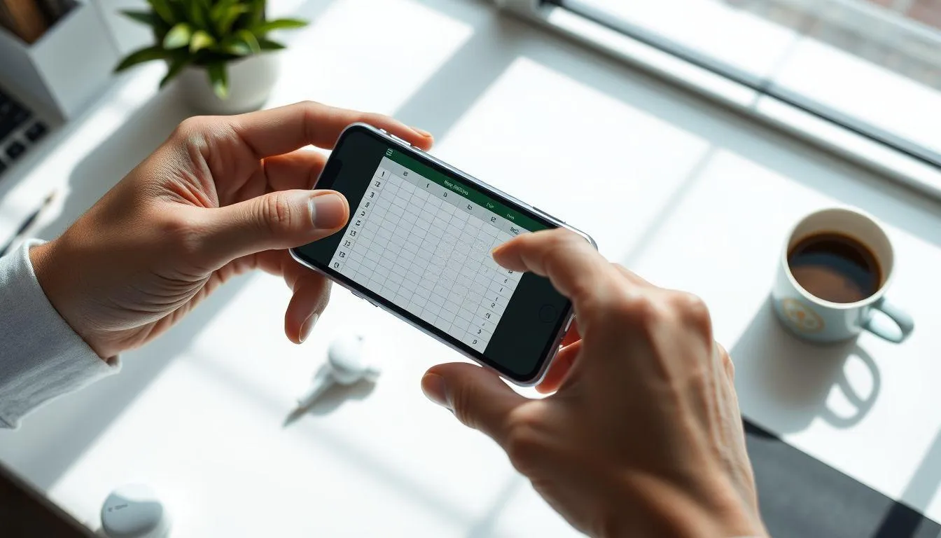 Persiapan Sebelum Membuat Tabel di Excel HP (c) Ilustrasi AI