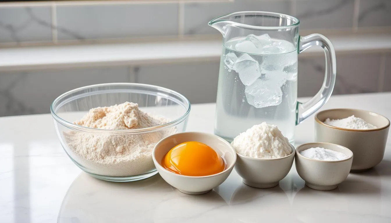 Bahan-Bahan untuk Membuat Tempura (c) Ilustrasi AI