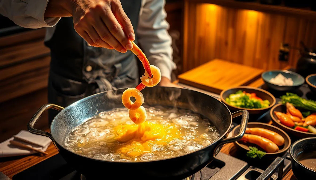 Teknik Menggoreng Tempura yang Benar (c) Ilustrasi AI