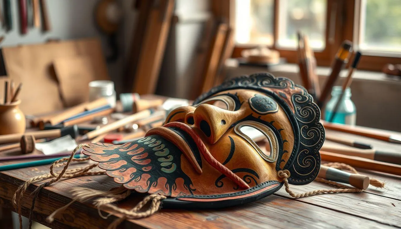 Pengertian dan Jenis-Jenis Topeng (c) Ilustrasi AI