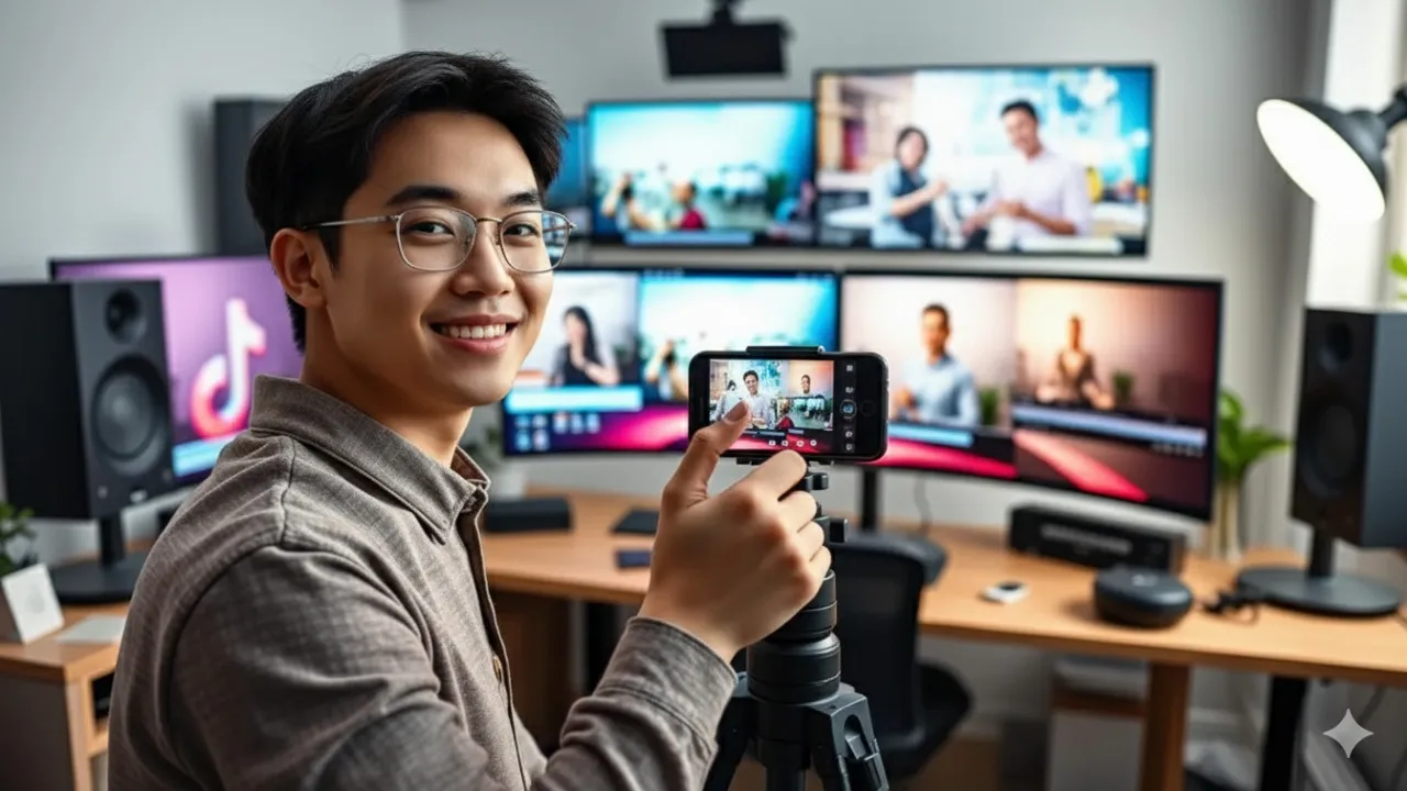 Pengertian Transisi TikTok (c) Ilustrasi AI