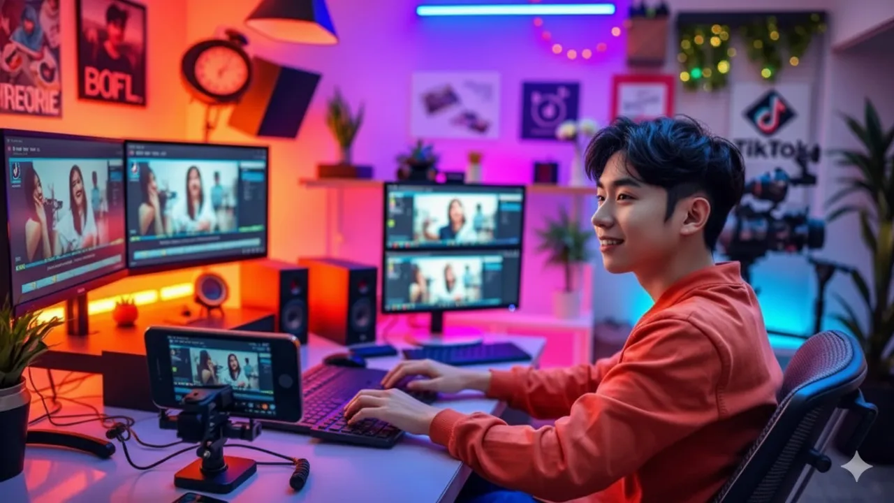 Cara Meningkatkan Keterampilan Membuat Transisi TikTok (c) Ilustrasi AI