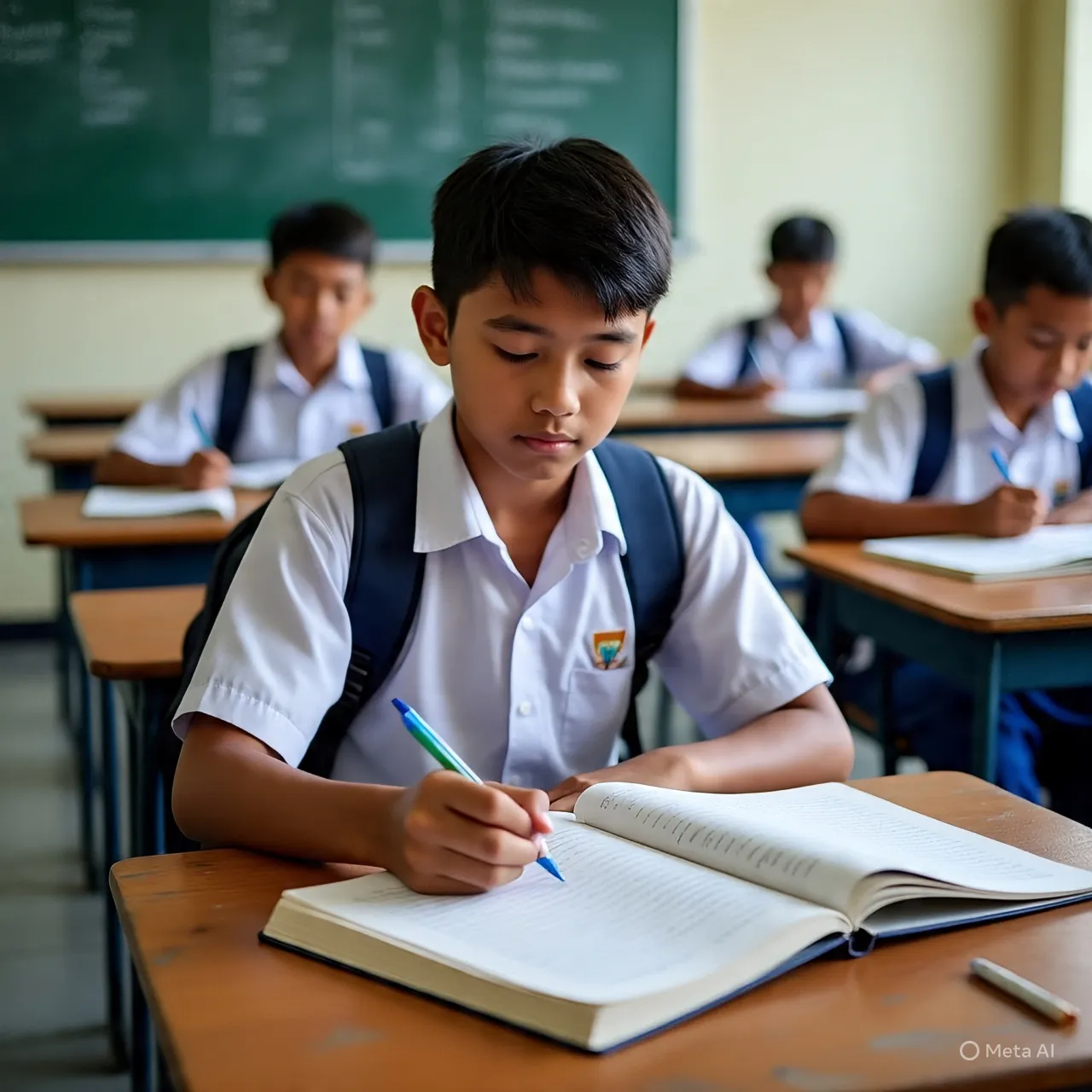 Implementasi Visi Misi dalam Program Kerja OSIS (c) Ilustrasi AI