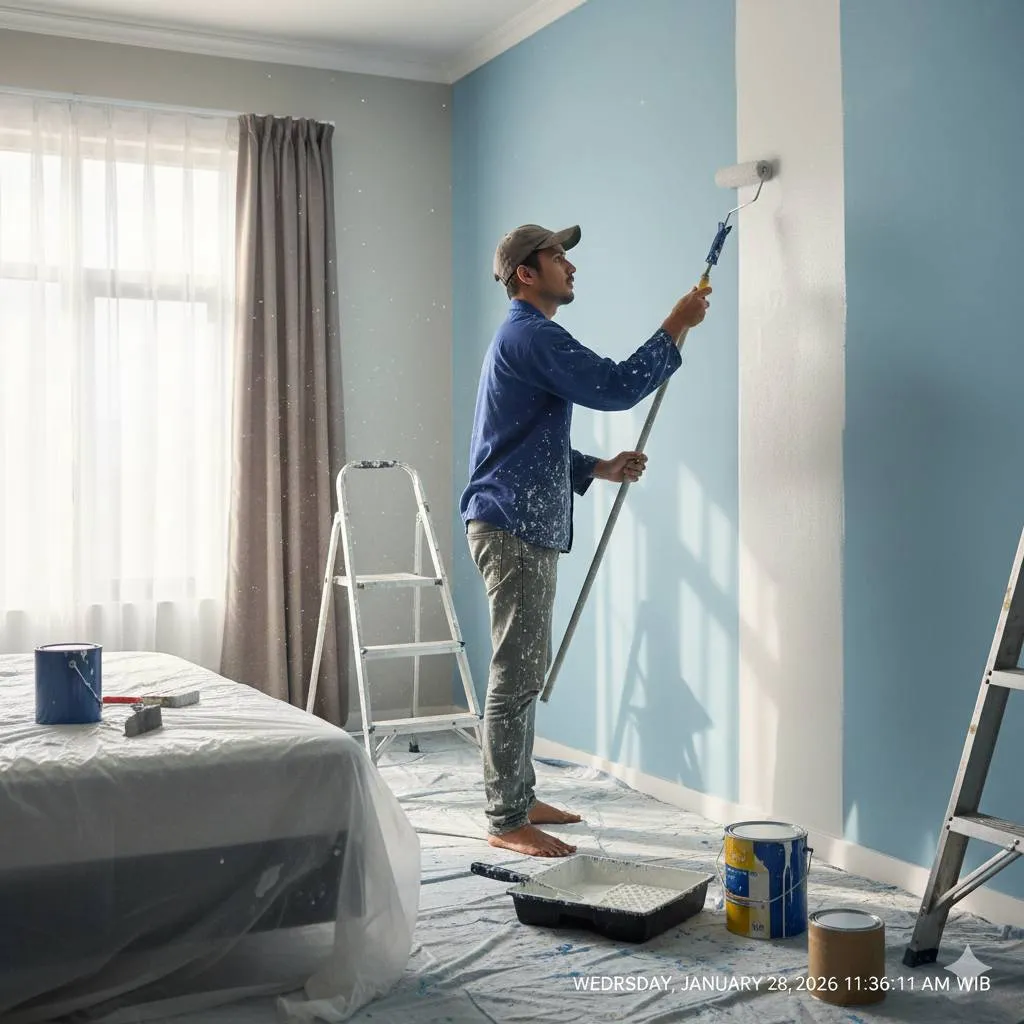 Tips Keselamatan dan Perawatan Setelah Membuka Cat (c) Ilustrasi AI