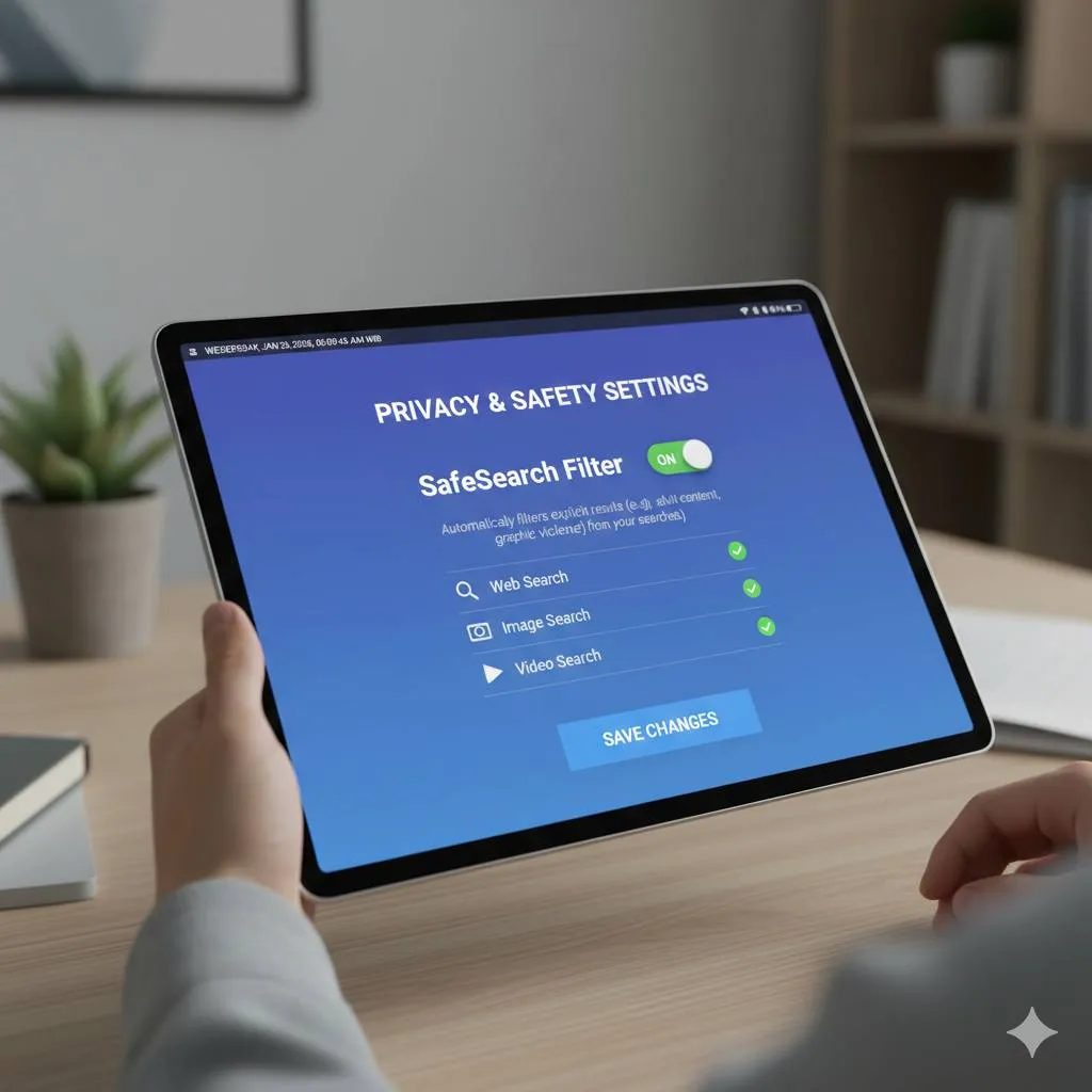 Pengertian dan Cara Kerja SafeSearch (c) Ilustrasi AI