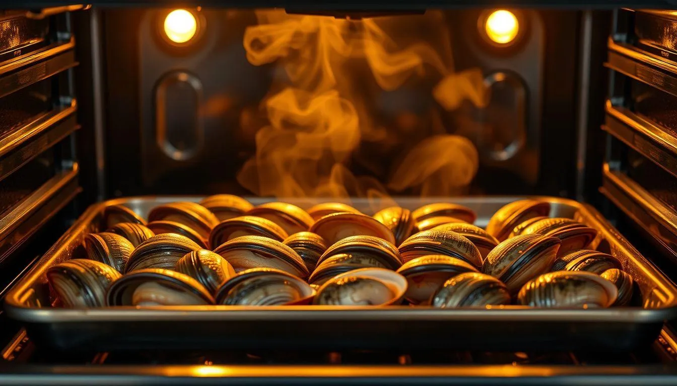 Membuka Kerang Dara dengan Oven atau Panggang (c) Ilustrasi AI