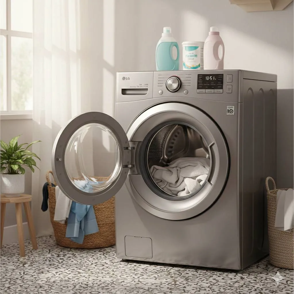 Langkah Awal: Mematikan dan Mereset Mesin Cuci (c) Ilustrasi AI