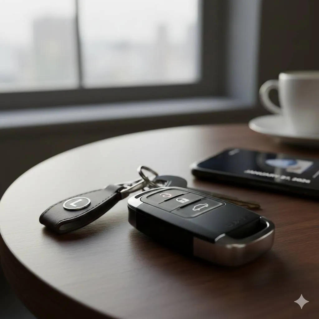 Cara Membuka Mobil yang Terkunci dengan Remote Secara Manual (c) Ilustrasi AI