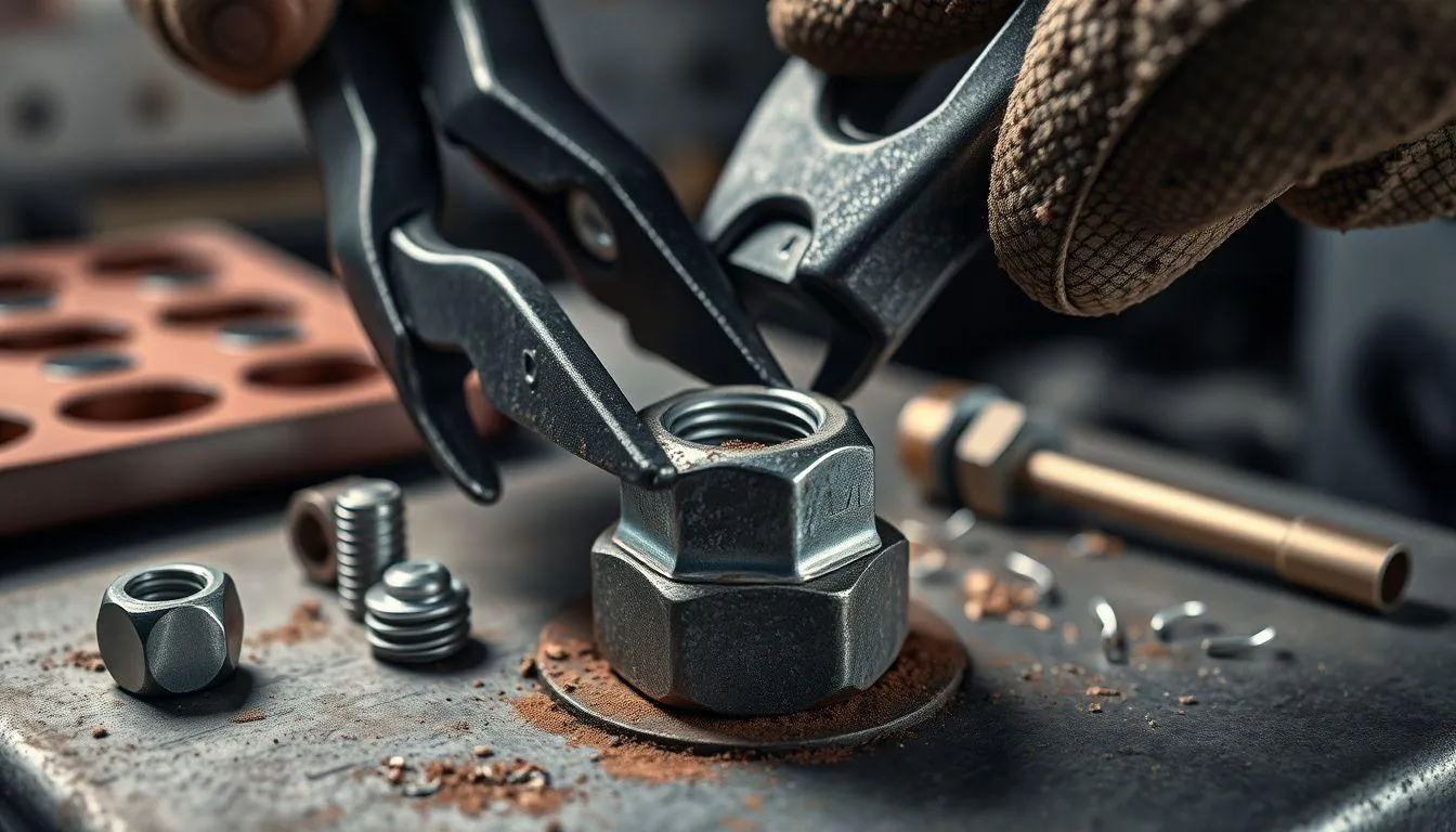 Menggunakan Alat Khusus untuk Mur Dol (c) Ilustrasi AI