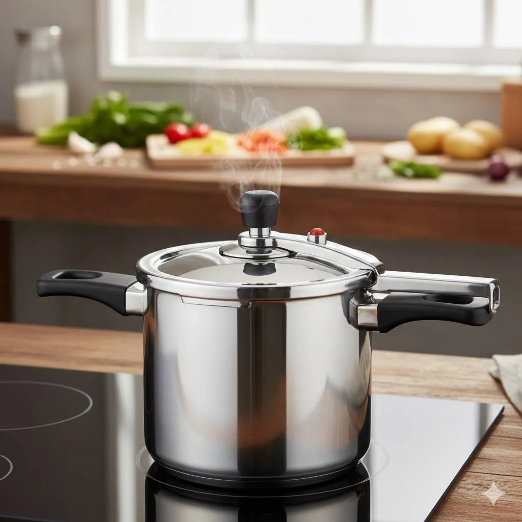 Solusi Praktis Membuka Tutup Panci Presto yang Macet (c) Ilustrasi AI