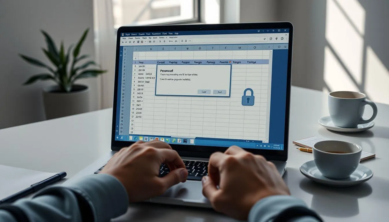 Pengertian Password Protection pada Excel (c) Ilustrasi AI