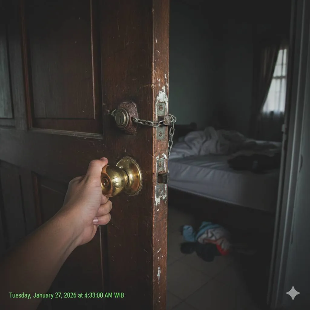 Menggunakan Pelumas untuk Kunci yang Macet (c) Ilustrasi AI