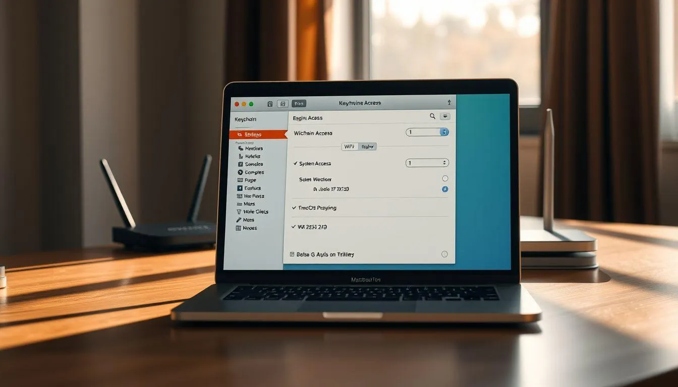 Cara Membuka Sandi WiFi di Perangkat macOS (c) Ilustrasi AI