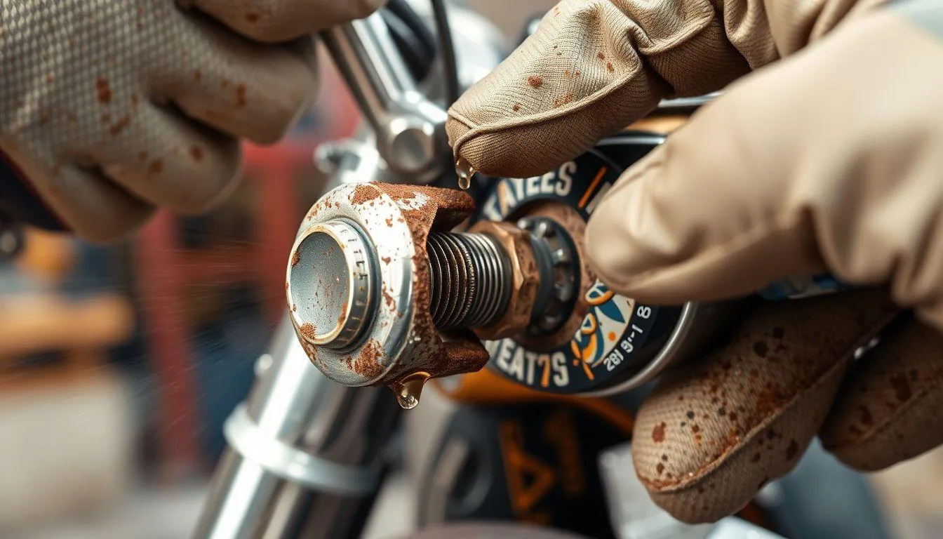 Cara Membuka Spion Motor yang Keras dengan Cairan Penetran (c) Ilustrasi AI