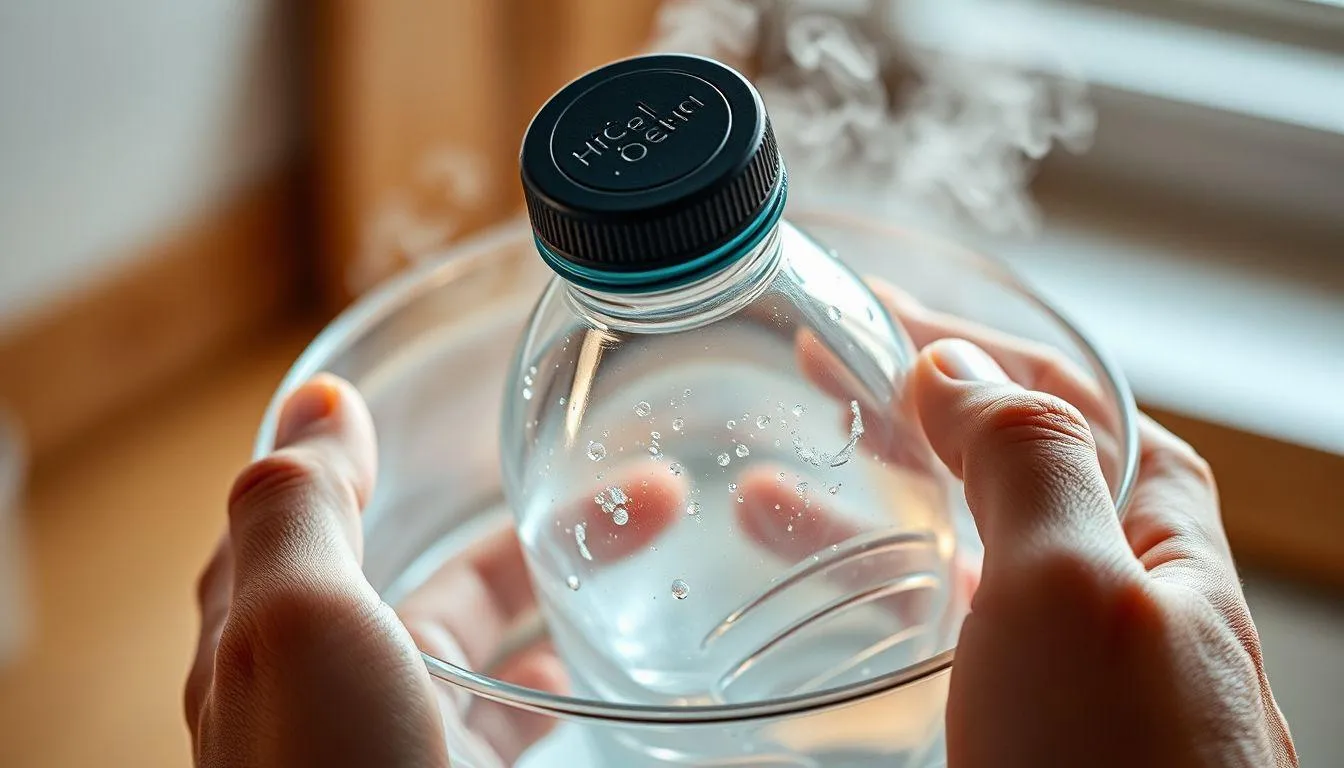 Metode Air Hangat untuk Melonggarkan Tutup Botol (c) Ilustrasi AI