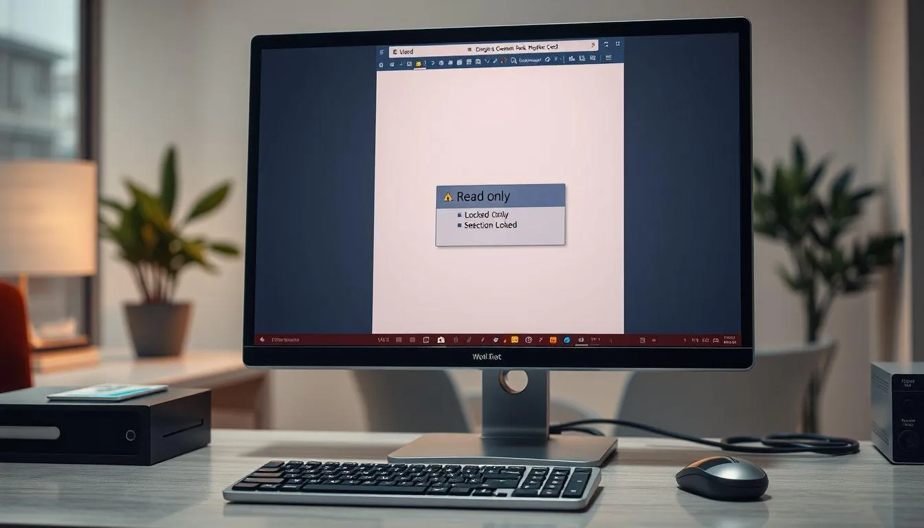 Pengertian Dokumen Word yang Terkunci (c) Ilustrasi AI